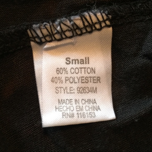 Nine 1 Eight sheer patterned blouse Sz S - Picture 5 of 5